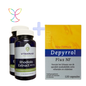 Pakket 120 dagen Depyrrol plus NF met Rhodiola extract